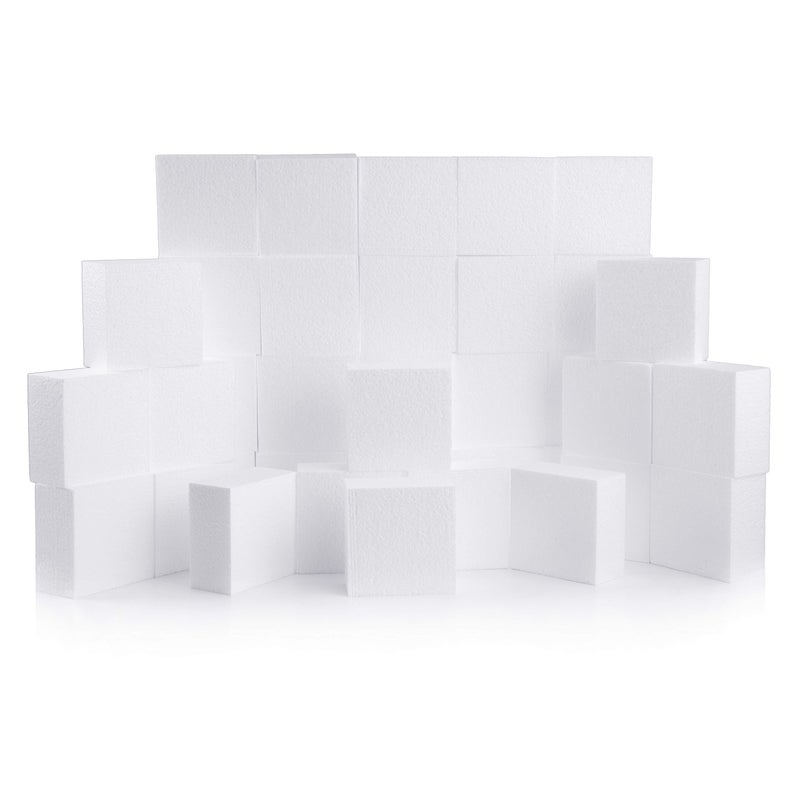 SilverlakeLLC Silverlake 4x4x2 Craft Foam for Styrofoam Block Projects (36-Pack) - Image 1